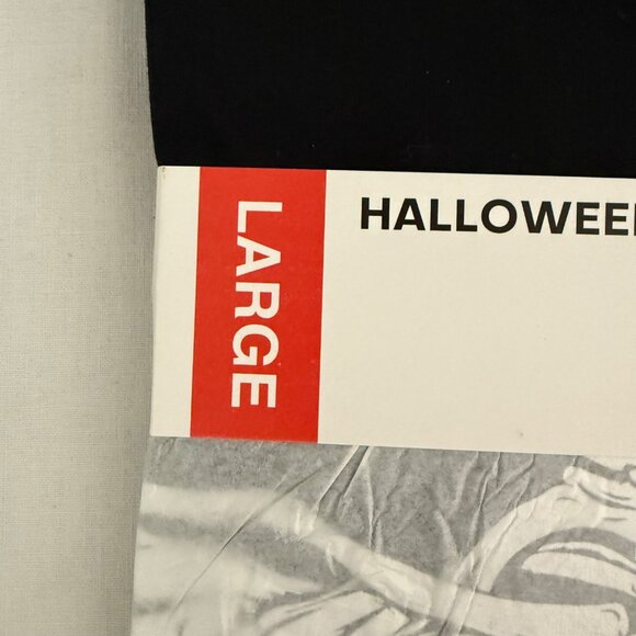 Halloween Skeleton T Shirt Size Large Black White Ribcage Graphic Tee Costume - Picture 5 of 7